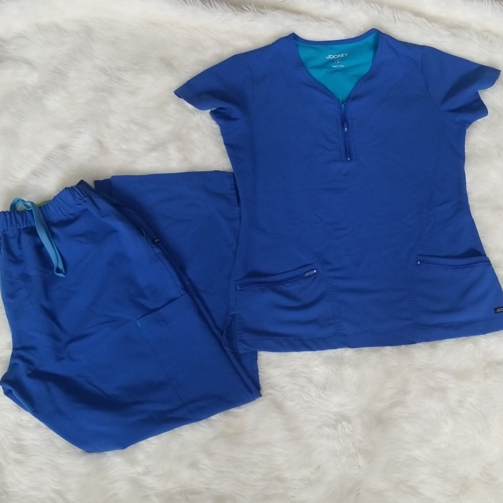 Royal Blue Scrub set
